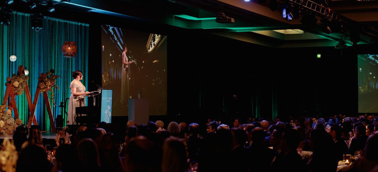 Canuck Place mom speaking at the Gift of Time Gala