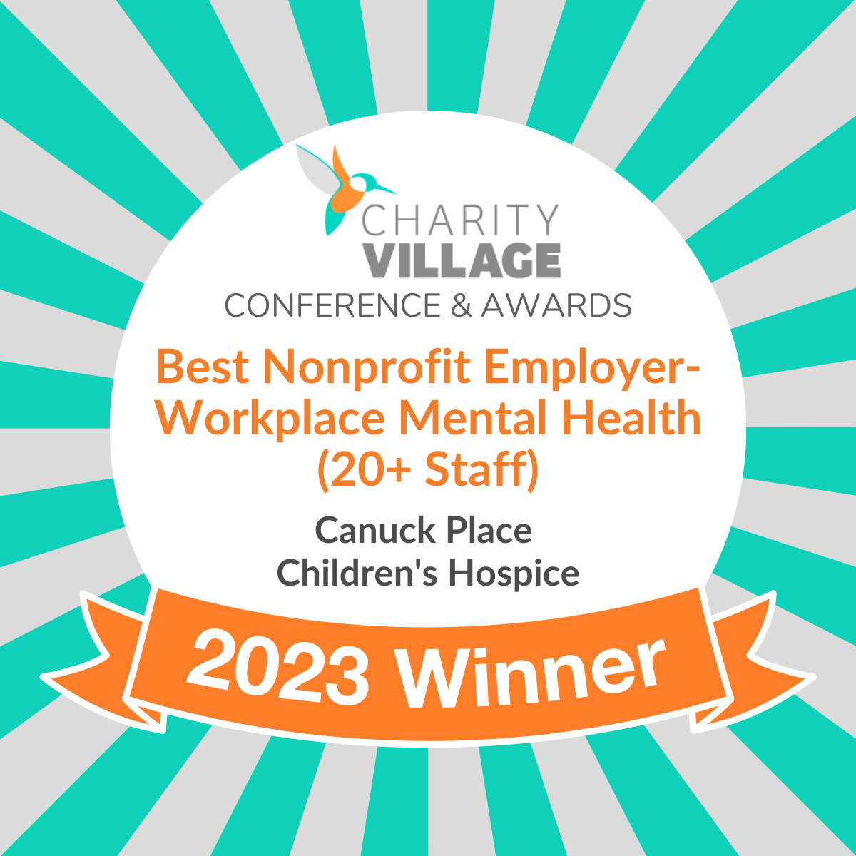 Canuck Place Charity Village Winner Best Non Profit Employer Mental Health